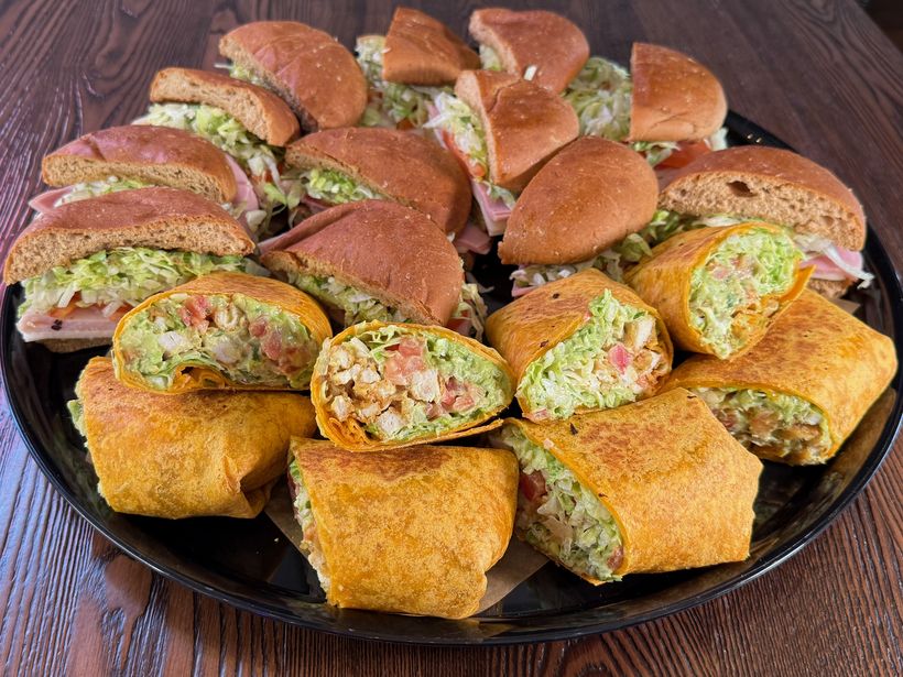 Mixed deli tray β deli sandwiches and wraps, serves 10
